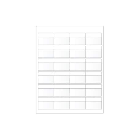 Ziptape Laser Printer Label Sheet Sticker Paper - 2" W x 0.5" H , 240PK ZT-LSL-84-602-10